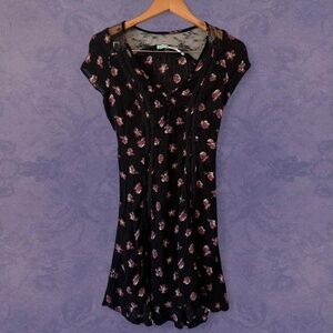 Kimchi Blue Black Floral Wildflower Lace Dress ASO Violet Harmon